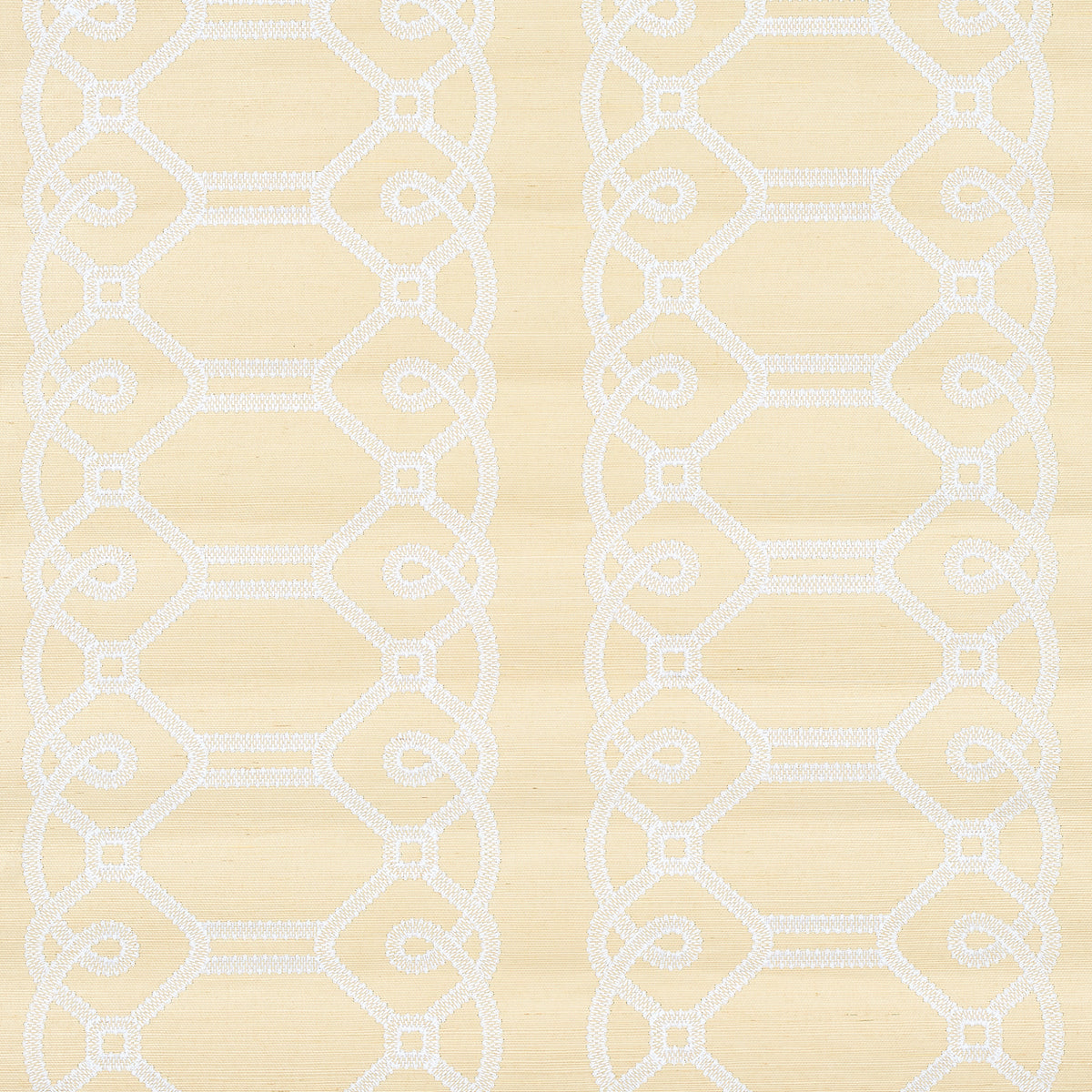 SCHUMACHER  HAPPY TOGETHER ZIZ EMBROIDERED SISAL   NEUTRAL   - 5011471