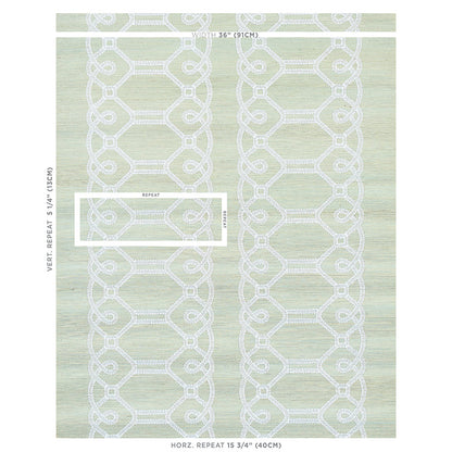 SCHUMACHER  HAPPY TOGETHER II ZIZ EMBROIDERED SISAL   MINERAL   - 5011472