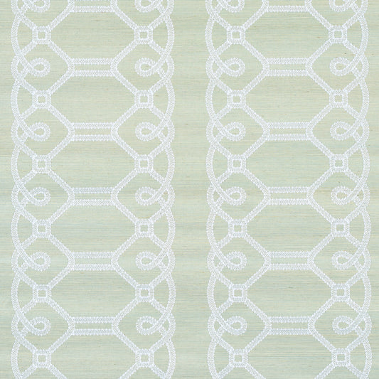 SCHUMACHER  HAPPY TOGETHER II ZIZ EMBROIDERED SISAL   MINERAL   - 5011472