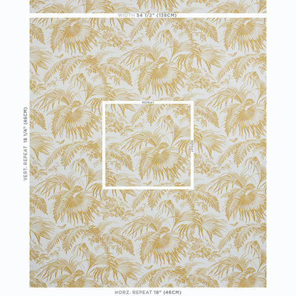 SCHUMACHER  JILL LASERSOHN TOILE TROPIQUE   GOLD   - 5011480