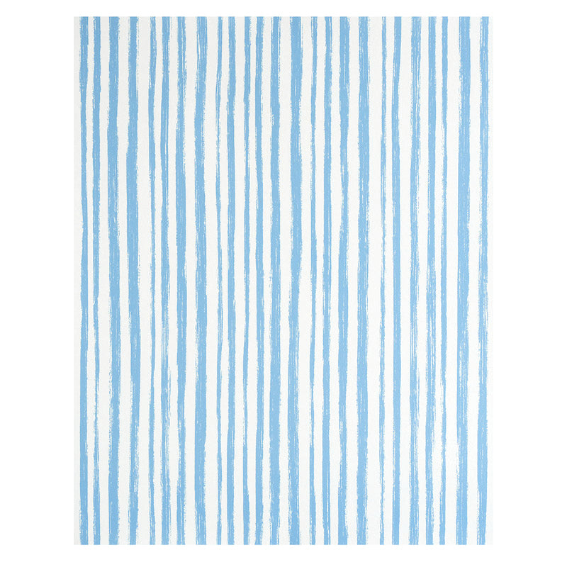 SCHUMACHER  STRIPE WALLCOVERING COLLECTION SKETCHED STRIPE   BLUE   - 5011541