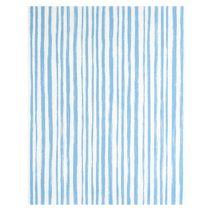 SCHUMACHER  STRIPE WALLCOVERING COLLECTION SKETCHED STRIPE   BLUE   - 5011541