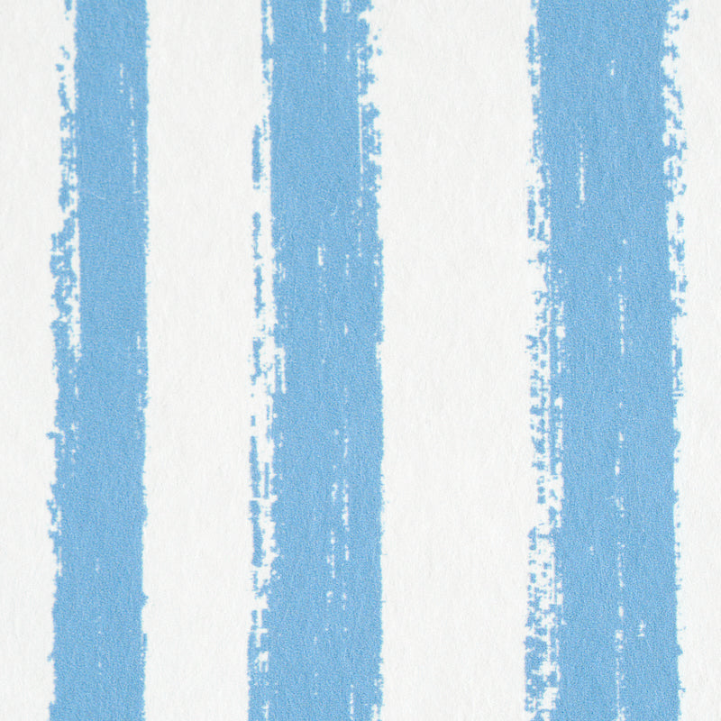 SCHUMACHER  STRIPE WALLCOVERING COLLECTION SKETCHED STRIPE   BLUE   - 5011541