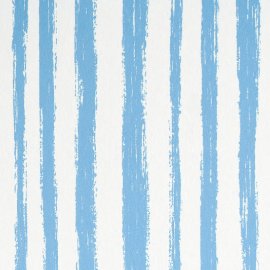 SCHUMACHER  STRIPE WALLCOVERING COLLECTION SKETCHED STRIPE   BLUE   - 5011541