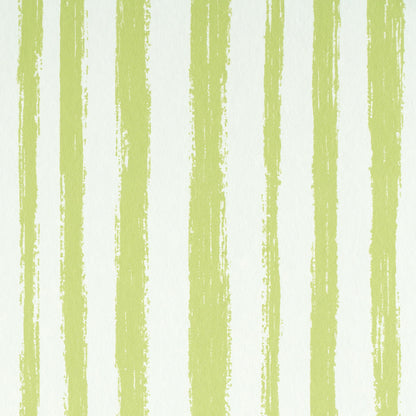 Lime green vertical brush-stroke stripes on pale background; wallpaper pattern.