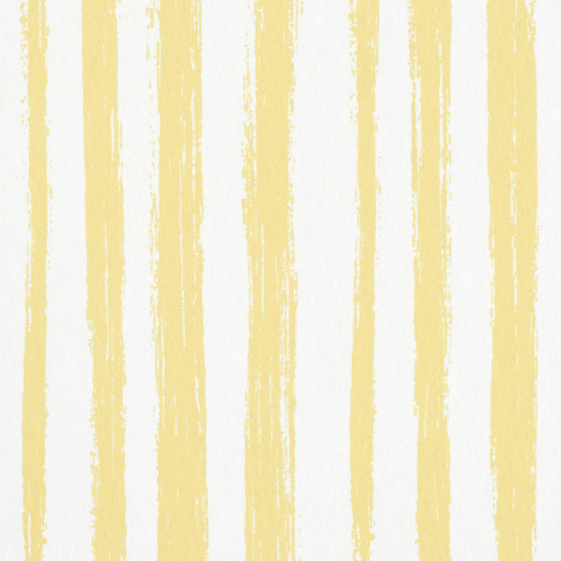SCHUMACHER  STRIPE WALLCOVERING COLLECTION SKETCHED STRIPE   YELLOW   - 5011543