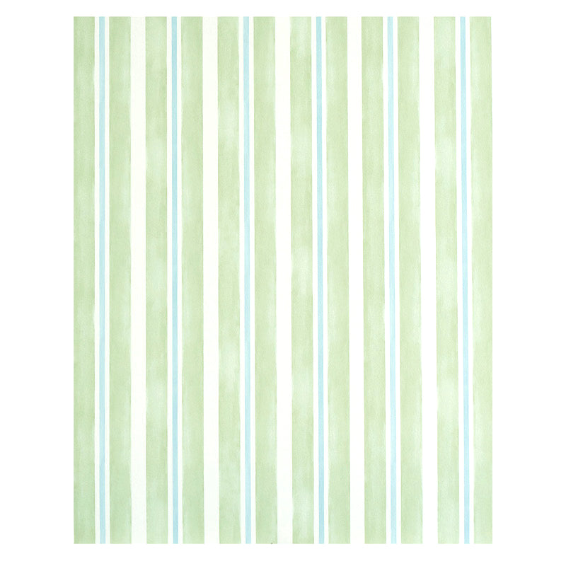 SCHUMACHER  STRIPE WALLCOVERING COLLECTION WATERCOLOR STRIPE   LEAF   - 5011570