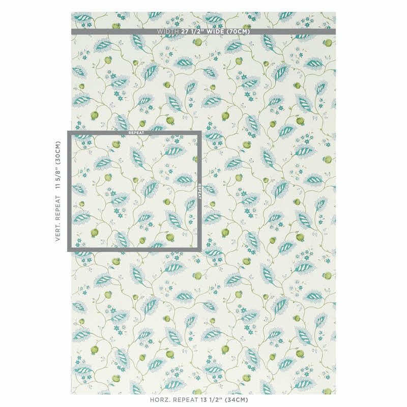 SCHUMACHER  JACARANDA MARYAM VINE   PEACOCK   - 5011600