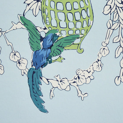 SCHUMACHER WALLCOVERING  PERENNIAL FAVORITES CHINOISERIE MODERNE   BLUE   - 5011650