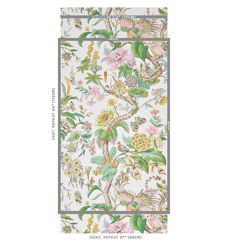 SCHUMACHER WALLCOVERING  SIGNATURE SCHUMACHER WALLCOVERING CRANLEY GARDEN   PINK   - 5011721