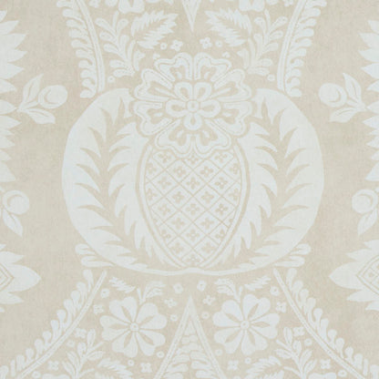 SCHUMACHER  PERENNIAL FAVORITES VILLANDRY DAMASK PRINT   NEUTRAL   - 5011751