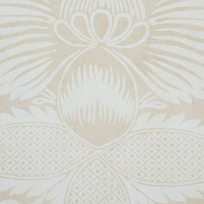 SCHUMACHER  PERENNIAL FAVORITES VILLANDRY DAMASK PRINT   NEUTRAL   - 5011751