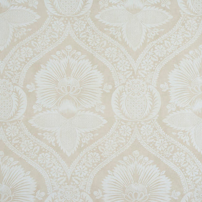 SCHUMACHER  PERENNIAL FAVORITES VILLANDRY DAMASK PRINT   NEUTRAL   - 5011751