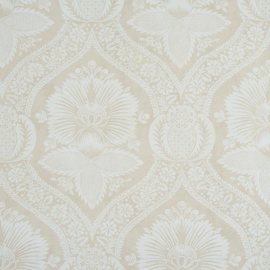 SCHUMACHER  PERENNIAL FAVORITES VILLANDRY DAMASK PRINT   NEUTRAL   - 5011751