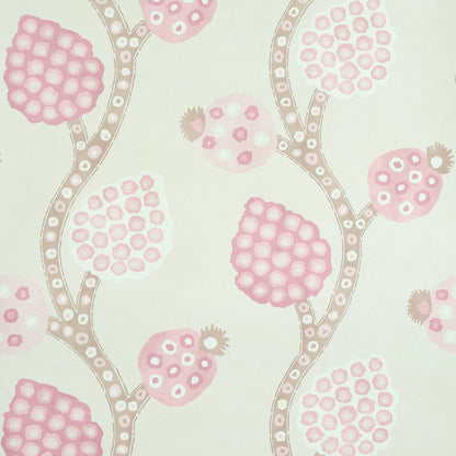 SCHUMACHER  PERENNIAL FAVORITES ANNABEL WARP PRINT   ROSE   - 5011770