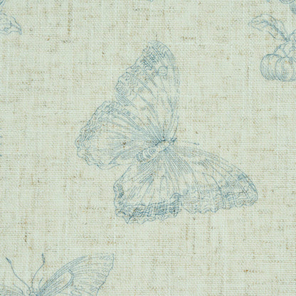 SCHUMACHER  PERENNIAL FAVORITES BAUDIN BUTTERFLY LINEN   BLUE   - 5011831