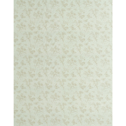 Soft cream wallpaper with a delicate beige butterfly pattern on a linen-like background, vintage botanical style.