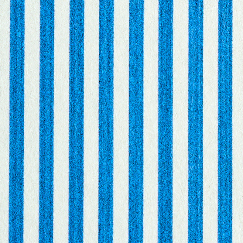 Blue vertical striped wallpaper with a narrow cobalt stripe.