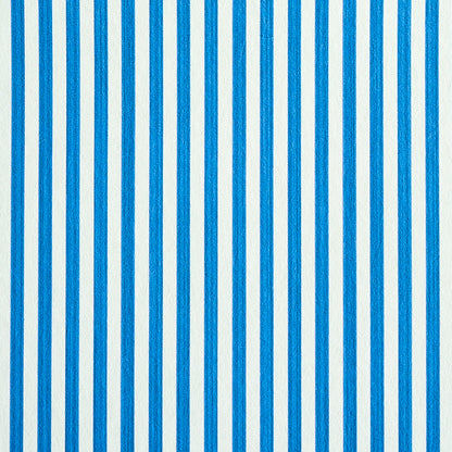 Blue vertical stripes on white background; narrow striped wallpaper.