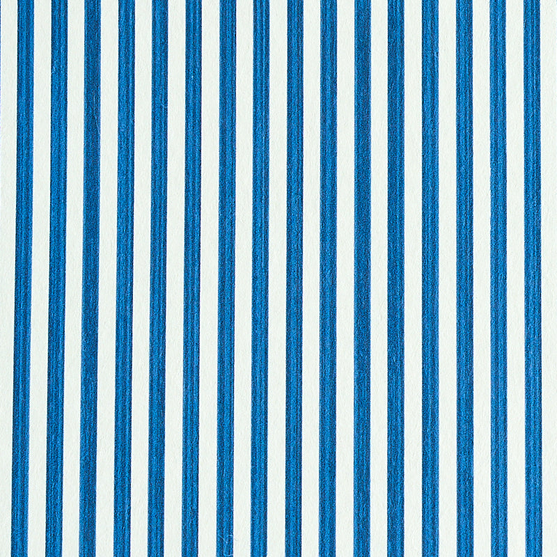 Blue vertical striped wallpaper with alternating light and dark blue stripes