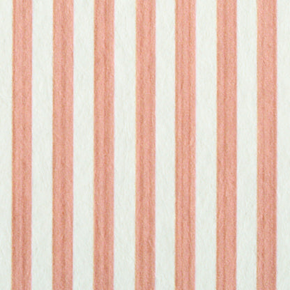 Pink striped wallpaper with narrow vertical stripes on a light background; wallcovering texture for walls.