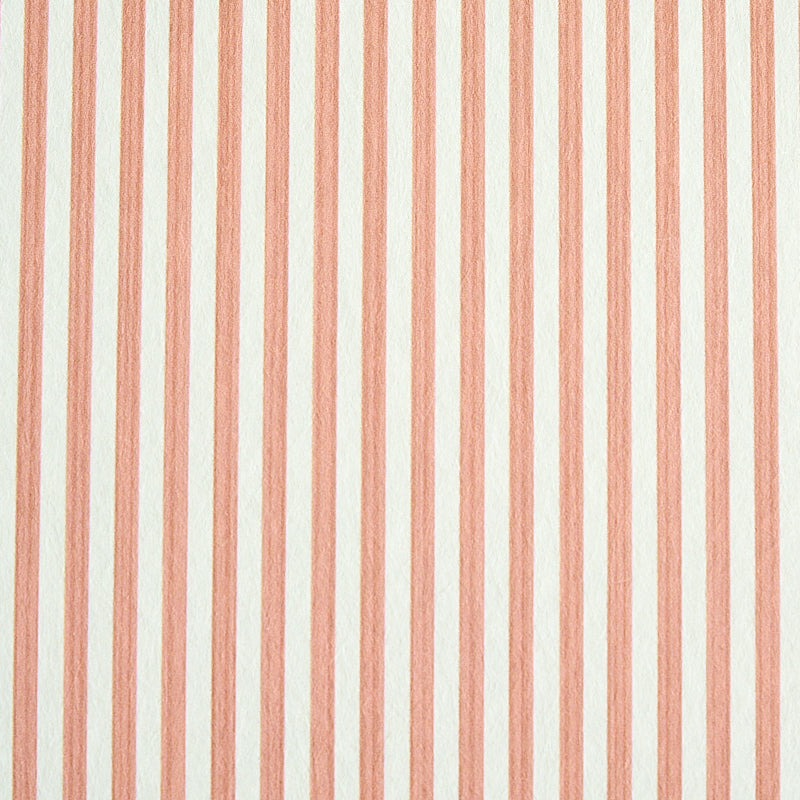Peach and cream vertical stripes with subtle texture.