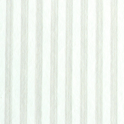 White ribbed wallpaper with subtle vertical light-gray stripes.