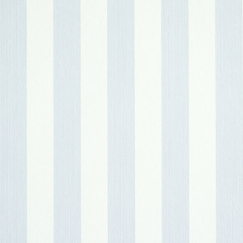 Vertical light blue and cream striped fabric pattern with subtle texture.