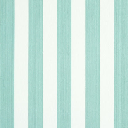 Pastel teal and white vertical stripe pattern, suitable for wallpaper or fabric.