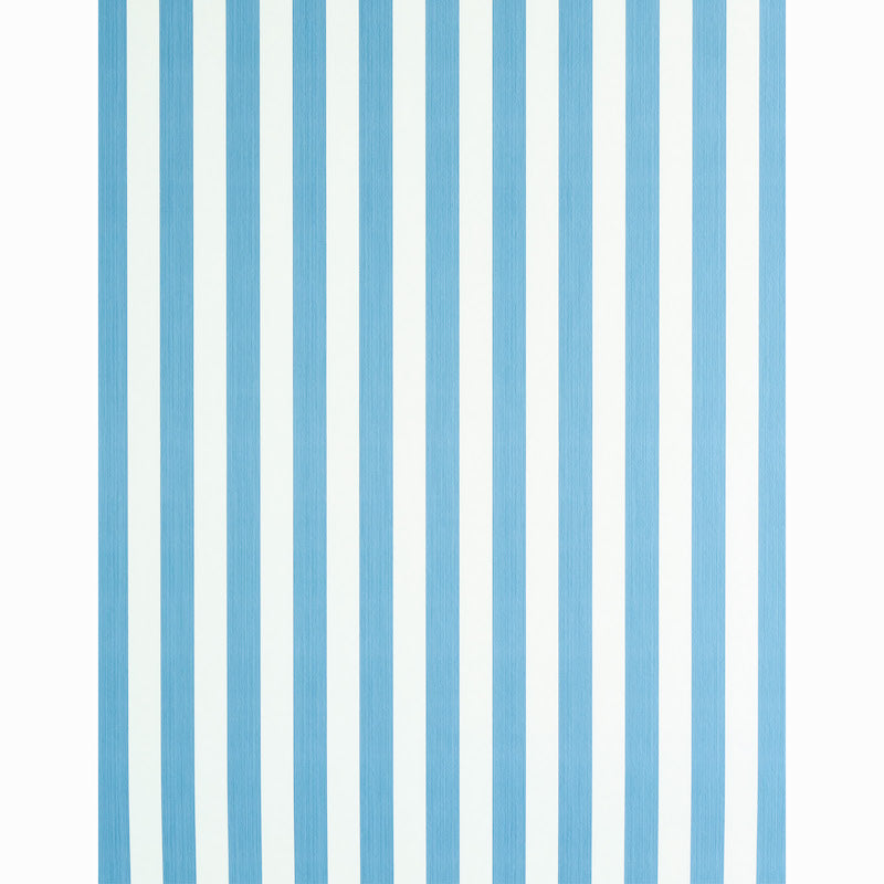 SCHUMACHER  STRIPE WALLCOVERING COLLECTION EDWIN STRIPE MEDIUM   OCEAN   - 5011884