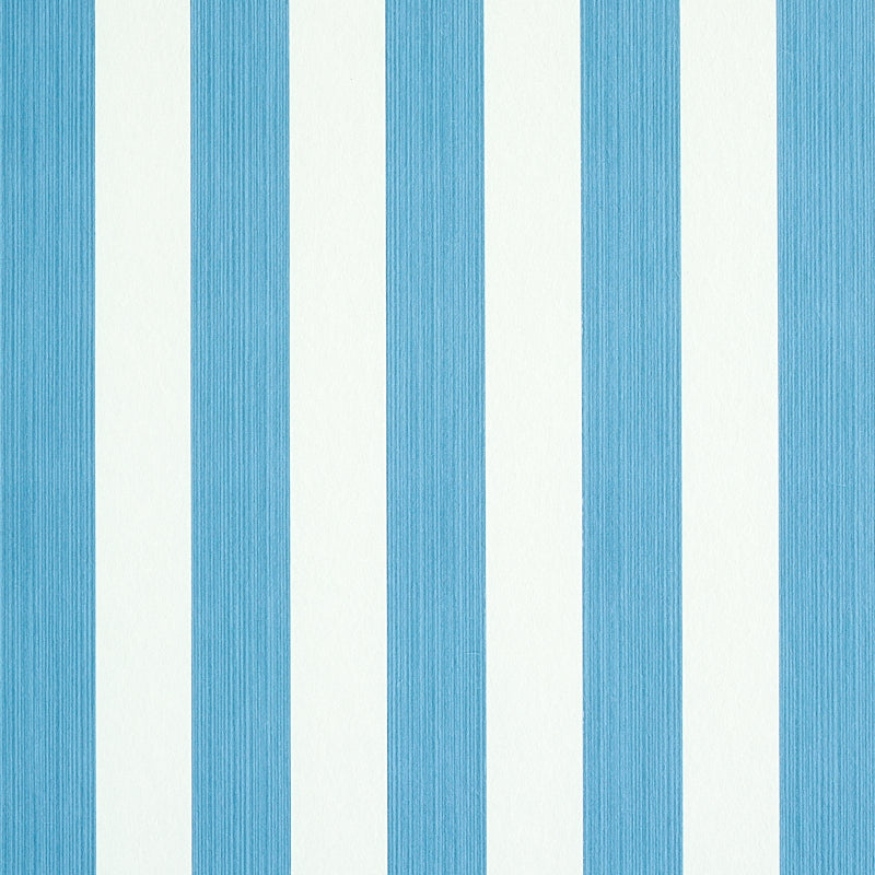 SCHUMACHER  STRIPE WALLCOVERING COLLECTION EDWIN STRIPE MEDIUM   OCEAN   - 5011884