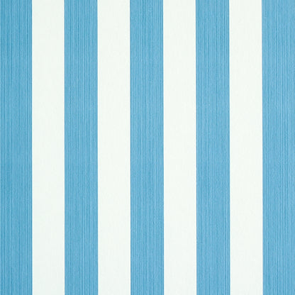 SCHUMACHER  STRIPE WALLCOVERING COLLECTION EDWIN STRIPE MEDIUM   OCEAN   - 5011884
