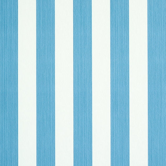 SCHUMACHER  STRIPE WALLCOVERING COLLECTION EDWIN STRIPE MEDIUM   OCEAN   - 5011884