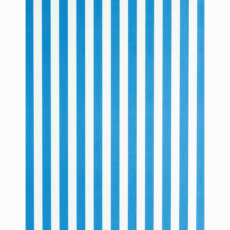 SCHUMACHER  STRIPE WALLCOVERING COLLECTION EDWIN STRIPE MEDIUM   COBALT   - 5011886