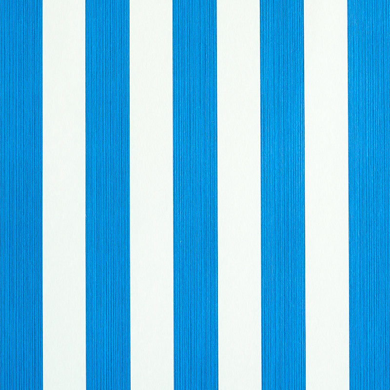 SCHUMACHER  STRIPE WALLCOVERING COLLECTION EDWIN STRIPE MEDIUM   COBALT   - 5011886