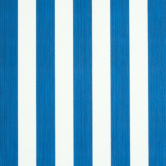 SCHUMACHER  STRIPE WALLCOVERING COLLECTION EDWIN STRIPE MEDIUM   NAVY   - 5011887