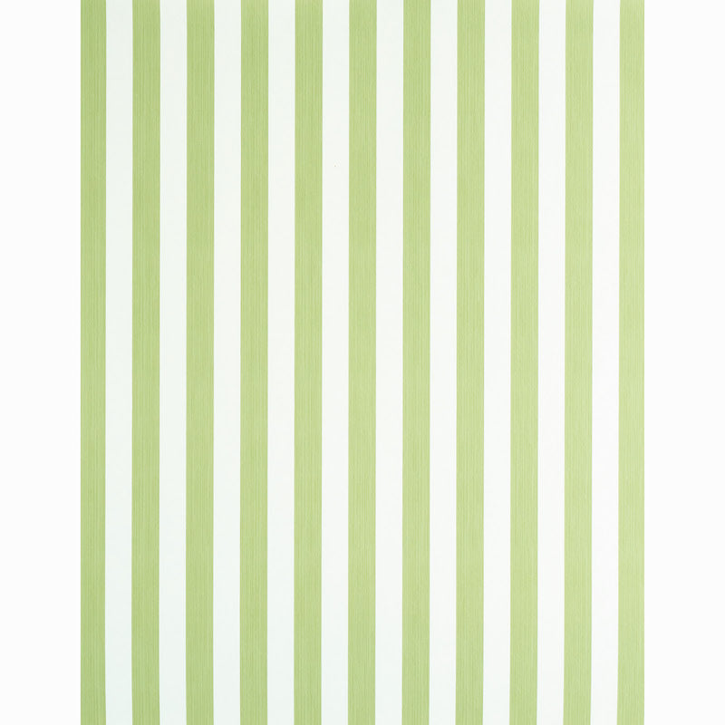SCHUMACHER  STRIPE WALLCOVERING COLLECTION EDWIN STRIPE MEDIUM   LEAF   - 5011889