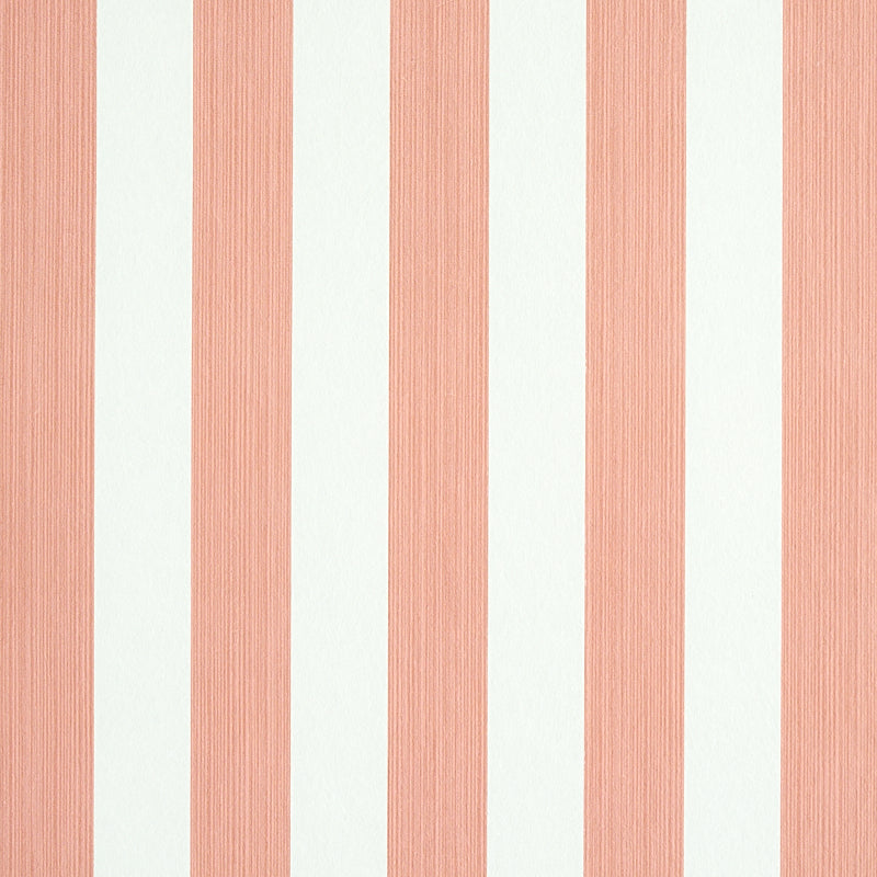 SCHUMACHER  STRIPE WALLCOVERING COLLECTION EDWIN STRIPE MEDIUM   PINK   - 5011895