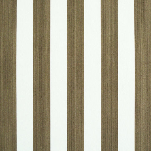 SCHUMACHER  STRIPE WALLCOVERING COLLECTION EDWIN STRIPE MEDIUM   MUSHROOM   - 5011899