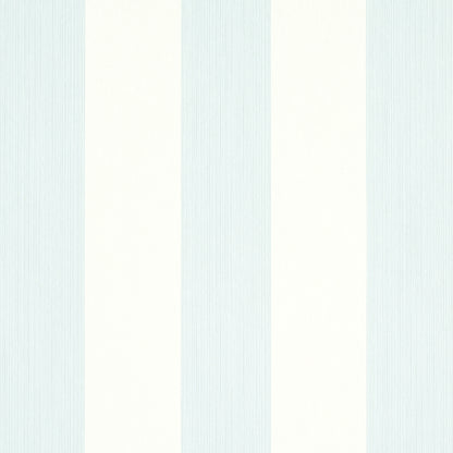 Soft blue & cream vertical striped wallpaper with subtle texture.