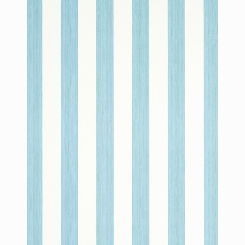 Vertical pale blue stripes on white background, subtle wood-grain texture.