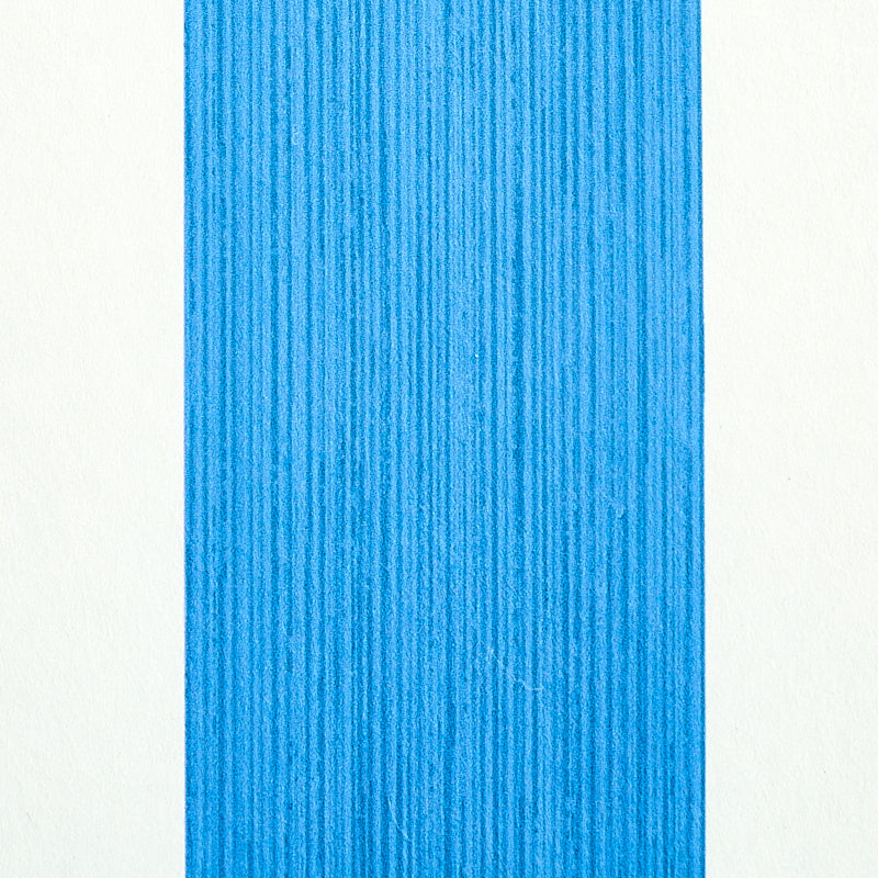 Bright cobalt blue vertical rectangle with subtle vertical texture; a rectangular color swatch.