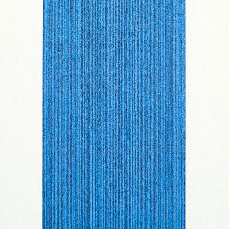 Rectangular cobalt blue textured swatch with vertical ridges, ideal for crafts or color samples.