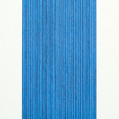 Rectangular cobalt blue textured swatch with vertical ridges, ideal for crafts or color samples.