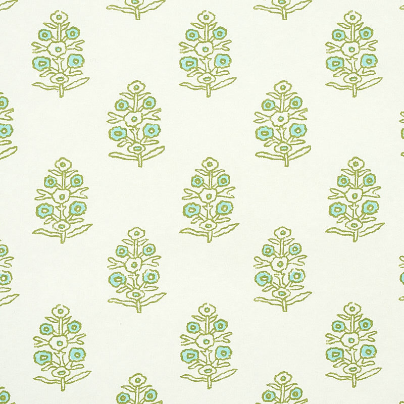SCHUMACHER WALLCOVERING  JACARANDA ADITI   GREEN   - 5011931