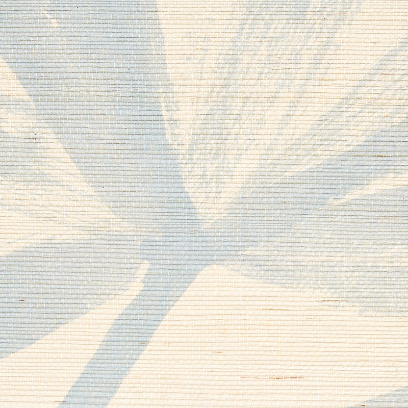 SCHUMACHER WALLCOVERING  NATURA SUNLIT PALM SISAL   CHAMBRAY   - 5012040