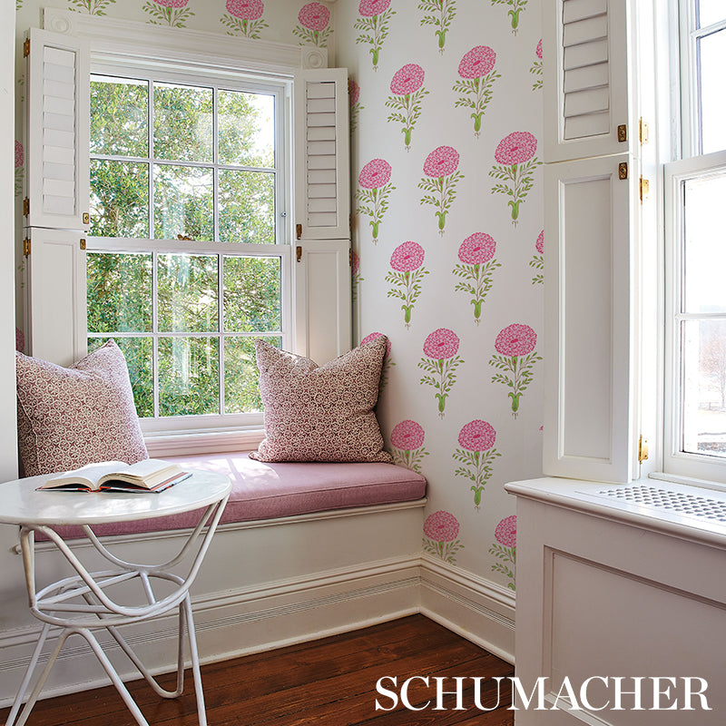 SCHUMACHER WALLCOVERING  MOLLY MAHON MARIGOLD   PINK   - 5012070