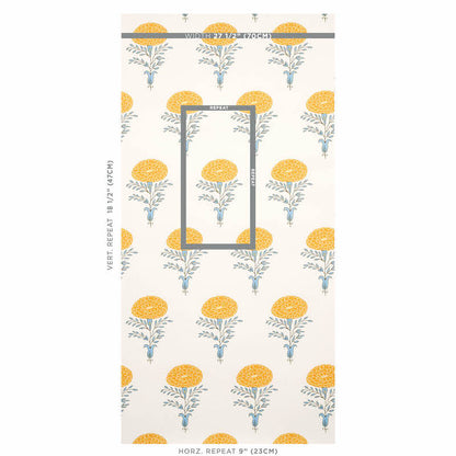 SCHUMACHER WALLCOVERING  MOLLY MAHON MARIGOLD   YELLOW   - 5012071