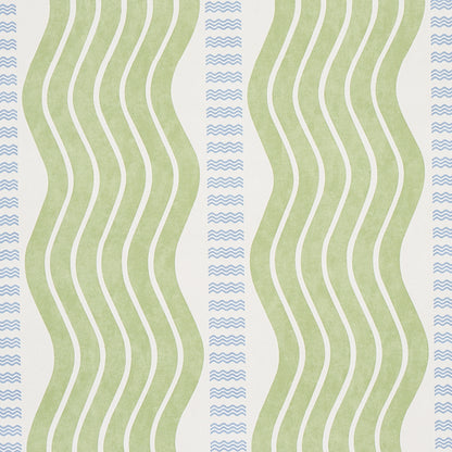 SCHUMACHER WALLCOVERING  COPACABANA SINA STRIPE   GREEN   - 5012120