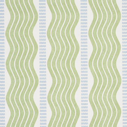 SCHUMACHER WALLCOVERING  COPACABANA SINA STRIPE   GREEN   - 5012120